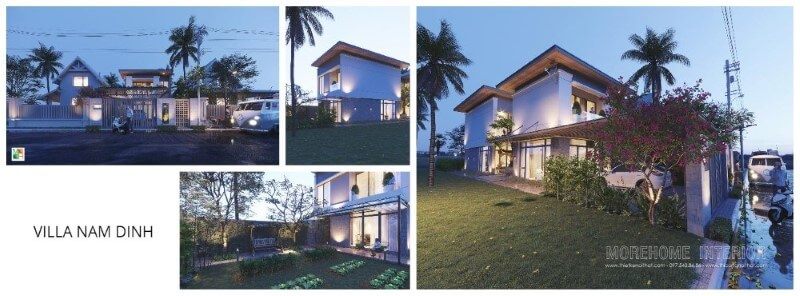 Thiết kế kiến trúc biệt thự nhà vườn ở Nam Định